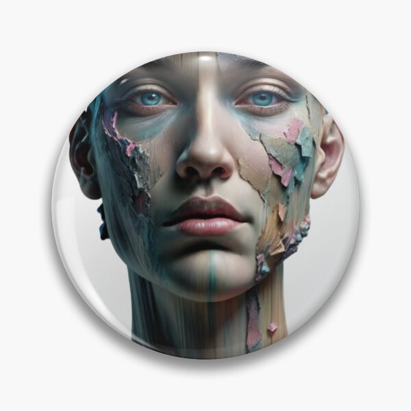 Item preview, Surreal Human Bust with Fragmented Layers and Pastel Colors designed and sold by Creative88Art.