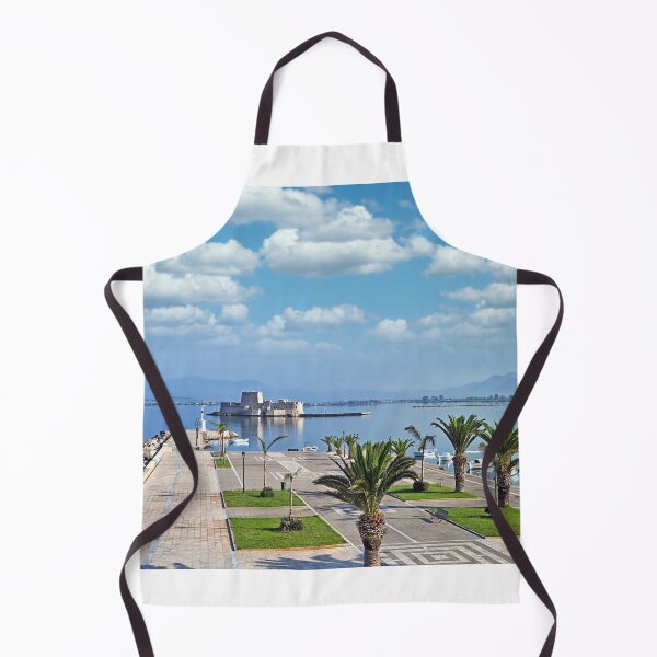 Item preview, Bourtzi water fortress and port in Nafplio, Peloponnese, Greece,summer season designed and sold by goceris.