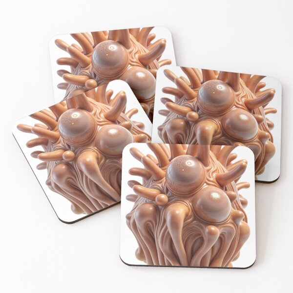 Item preview, Abstract 3D Rendering of Spiky Organic Structure on Black Background designed and sold by Creative88Art.