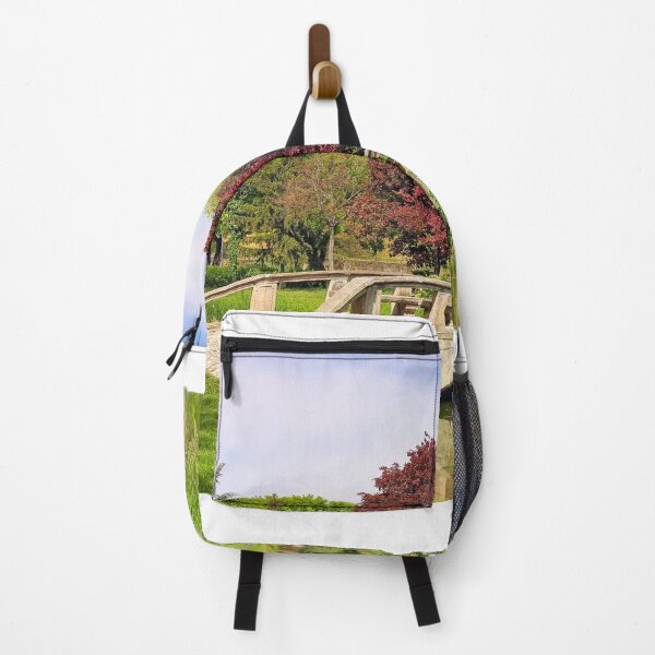 Item preview, A small stone bridge over the pond in the park,Eger,Hungary designed and sold by goceris.
