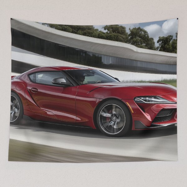 Item preview, Red Toyota Supra Poster – The Ultimate JDM Legend IV designed and sold by AutoPopStudio.