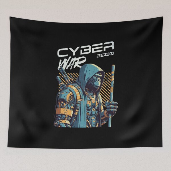 Item preview, "Cyber War" – Futuristic Digital Warfare & Hacking Inspired Tech Design designed and sold by Colorful-Garden.