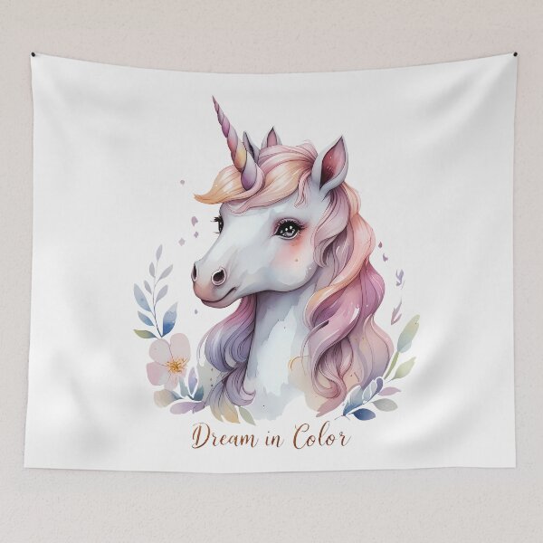 Item preview, Dream in Color Unicorn designed and sold by zoughlal.
