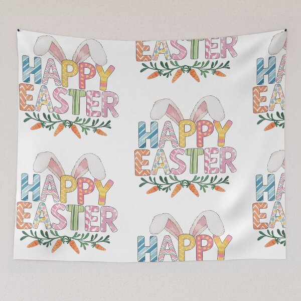 Item preview, Happy Easter Rabbits Ears  designed and sold by DropRomance.