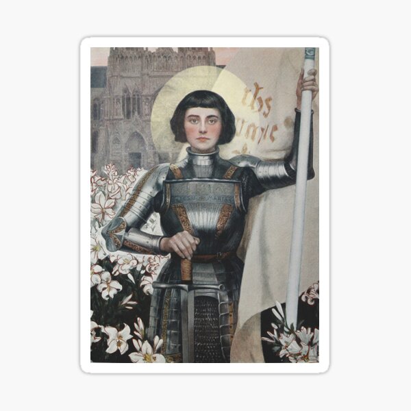 Aperçu de l'œuvre Jeanne d'Arc - Peinture au halo créée et vendue par Nyles-22.