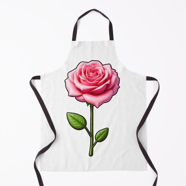 Item preview, Charming Pink Rose with Green Leaves designed and sold by Fikuall.