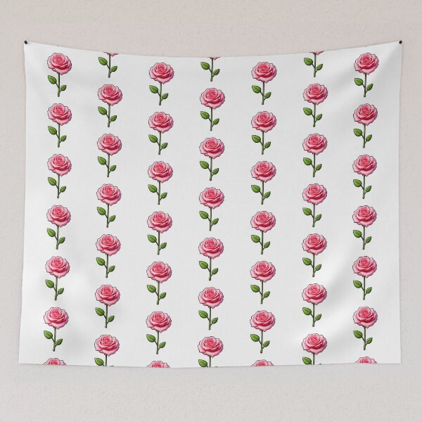 Item preview, Charming Pink Rose with Green Leaves designed and sold by Fikuall.