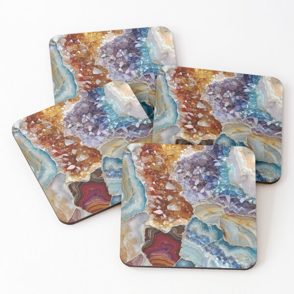 Item preview, Crystal Magic - Vibrant Gemstone Art designed and sold by ApproachingZion.