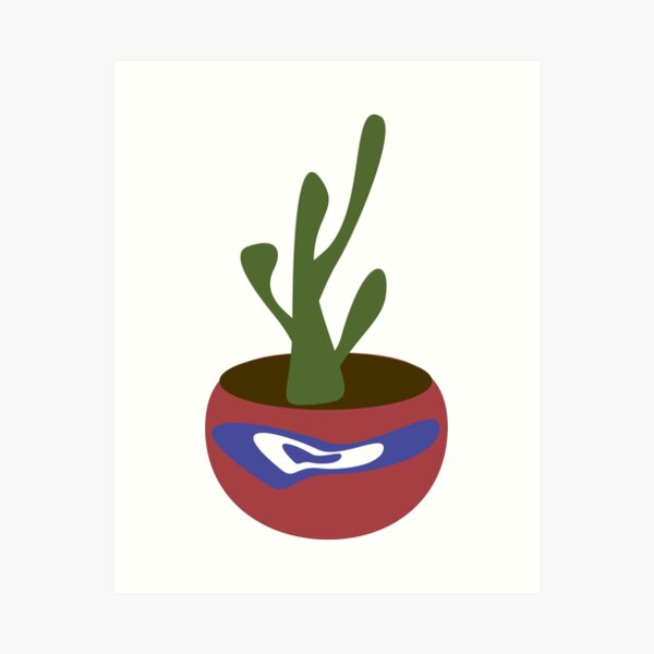 Aperçu de l'œuvre Vecteur de cactus abstrait créée et vendue par Mitchellkessler.