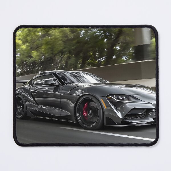 Item preview, Gunmetal Grey Toyota Supra Poster – A Timeless JDM Icon II designed and sold by AutoPopStudio.