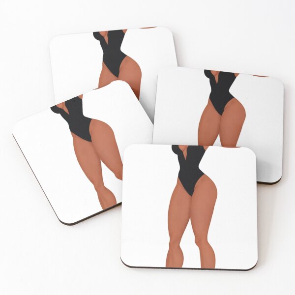 Item preview, Digital Illustration of a Muscular Woman Flexing in Black Outfit designed and sold by Creative88Art.