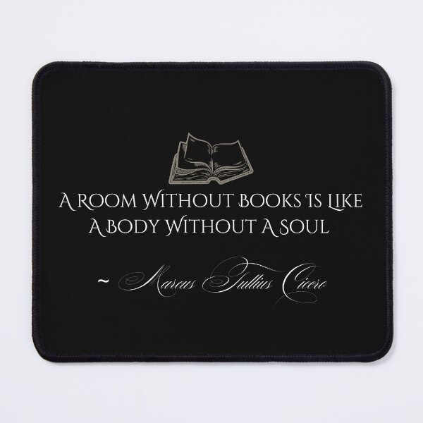 Item preview, A Room Without Books Marcus Tullius Cicero Quote Design designed and sold by EarthArtDesigns.