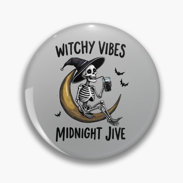 Item preview, Witchy Vibe Midnight Jive WitchSkeleton And Moon Design designed and sold by GesparHouse.