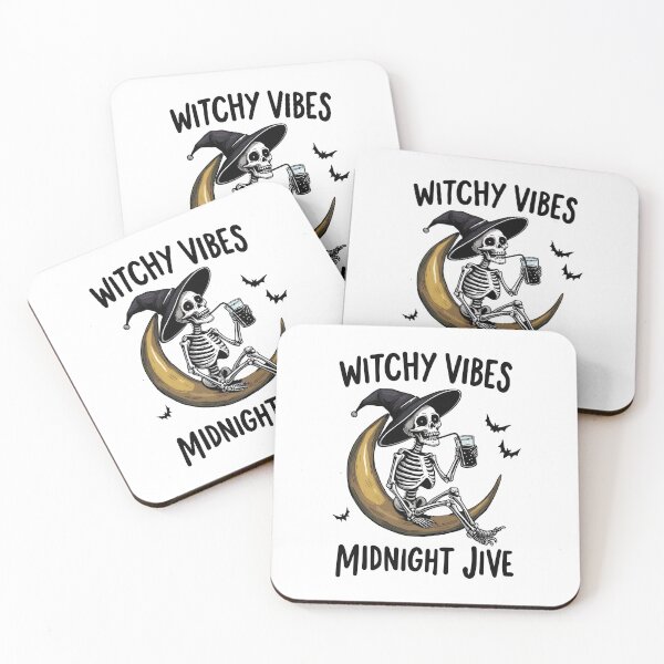 Item preview, Witchy Vibe Midnight Jive WitchSkeleton And Moon Design designed and sold by GesparHouse.