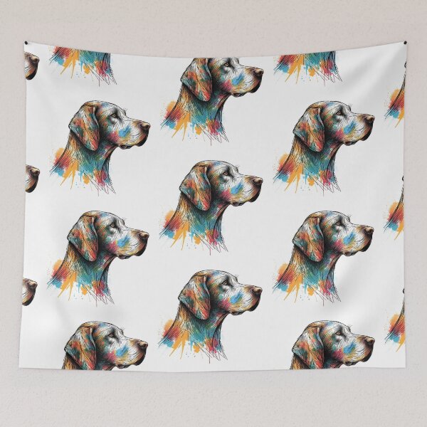 Item preview, Colorful dog. Dog breed. Pointer. Weimaraner. designed and sold by MagelliShop.