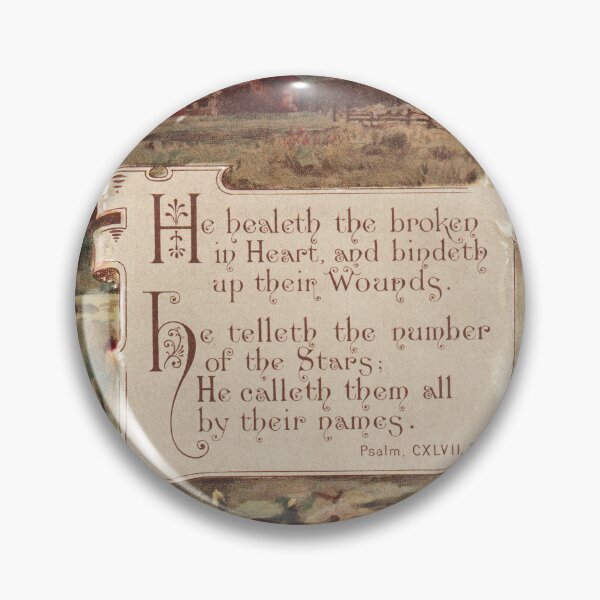 Item preview, He Healeth the Broken in Heart designed and sold by Pictures With A Message.