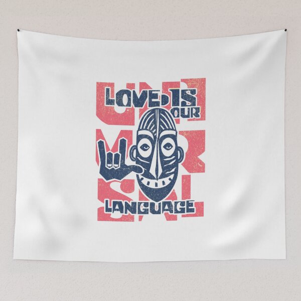 Item preview, "Love is the Universal Language" – Heartfelt Global Unity Design designed and sold by Colorful-Garden.