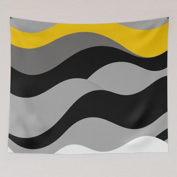 Item preview, wave pattern 27 designed and sold by blackwhiteblue.