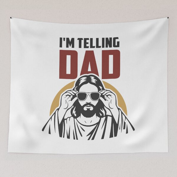 Item preview, I’m Telling Dad - Funny Jesus Meme Design designed and sold by Aredbox.