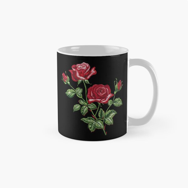 Item preview, Red Rose Embroidery designed and sold by AlchemyColor.