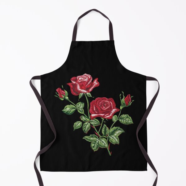 Item preview, Red Rose Embroidery designed and sold by AlchemyColor.