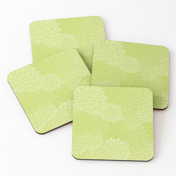 Item preview, Bright Chartreuse Green Floral Seamless Repeat Surface Pattern designed and sold by MoePark.