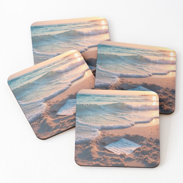 Item preview, Message in the Sand at Sunset designed and sold by Marimurmurprint.