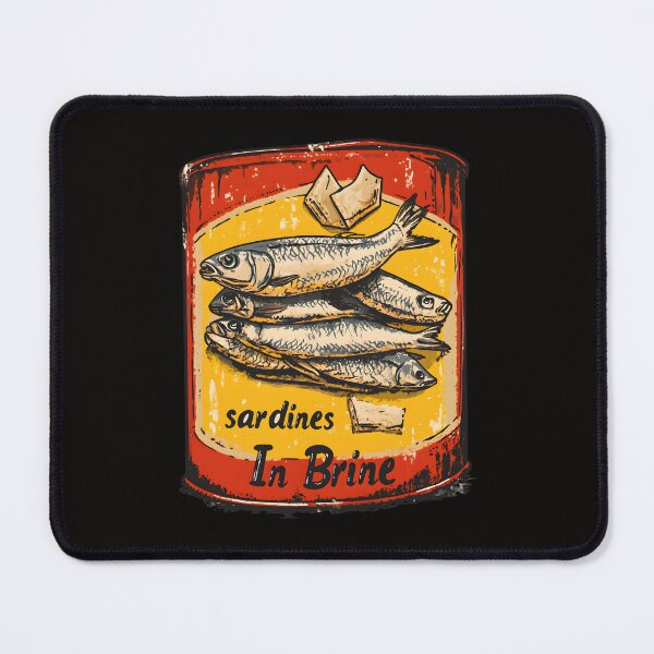 Item preview, A Vintage Poster - Sardines in brine designed and sold by GoodOldVintage.