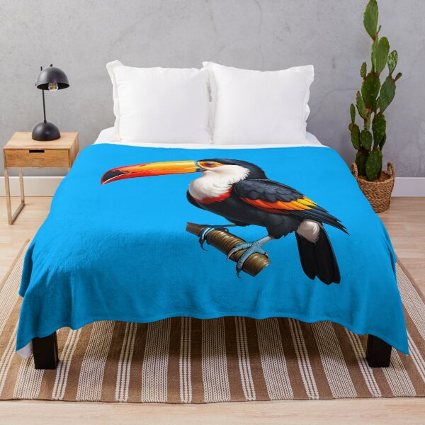 Item preview, Tucan on branch - color illustration designed and sold by AD-Digital-Art.