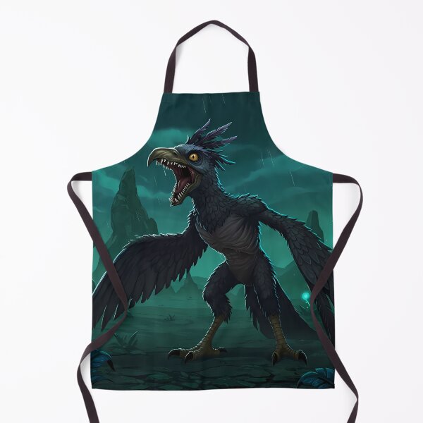 Item preview, Dark Ominous Bird Creature in Teal Fantasy Scene designed and sold by RiklawDesigns.
