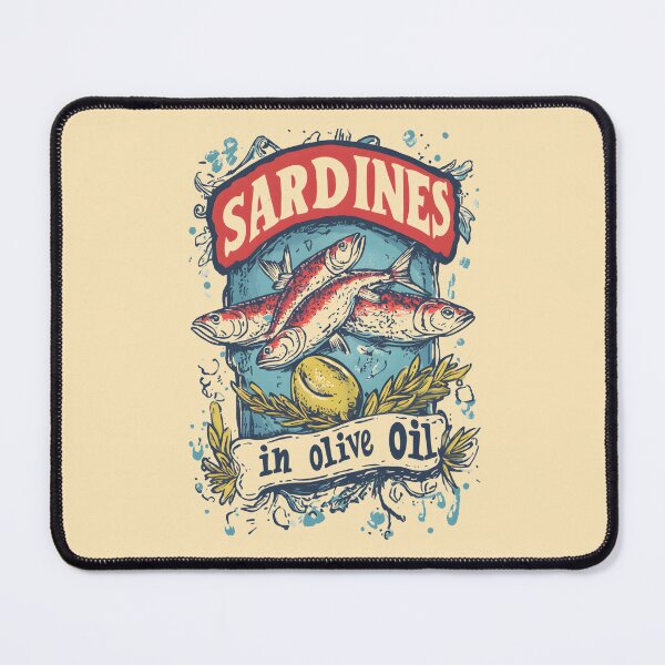Item preview, A Vintage Poster - Sardines in olive oil designed and sold by GoodOldVintage.