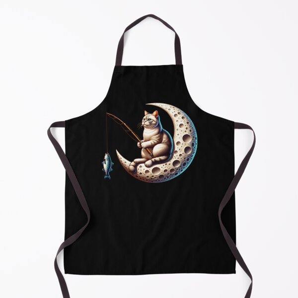 Item preview, Cat Fishing on the Moon designed and sold by ReneMM.