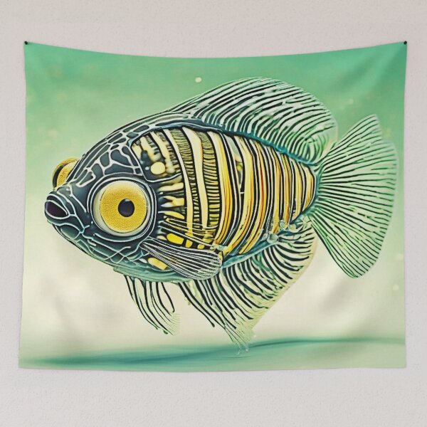 Item preview, Stylized Fish Art designed and sold by Health And Fitness Posts e-Store.