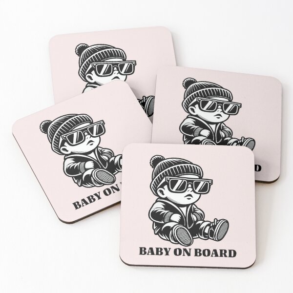Item preview, Baby on Board Fun Sticker designed and sold by MEMES-GER.