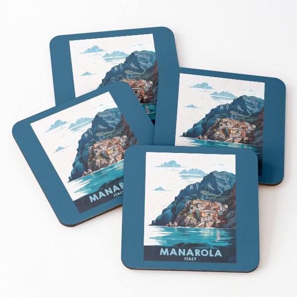 Item preview, Manarola Italy travel poster  designed and sold by TerradVents.
