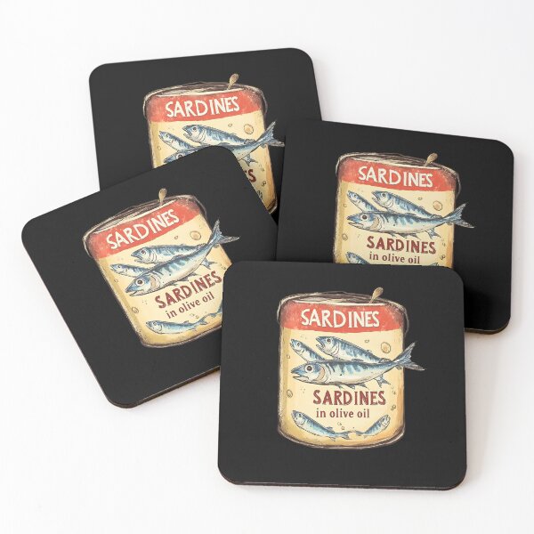 Item preview, A Vintage Poster - Sardines in olive oil designed and sold by GoodOldVintage.