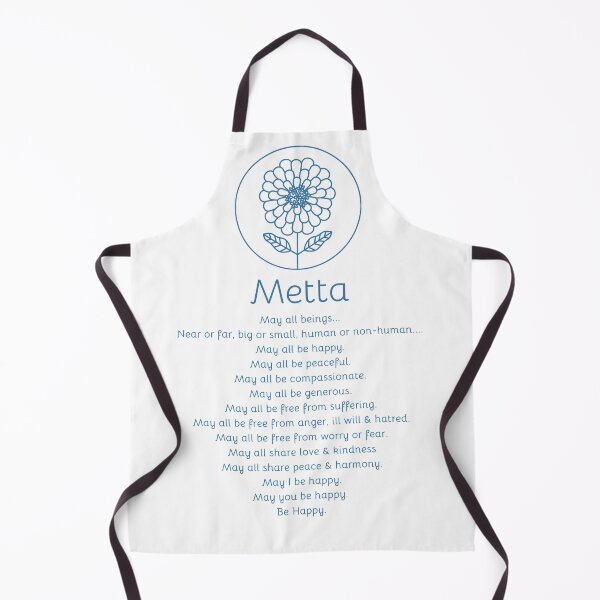 Item preview, Metta Loving Kindness wishing prayer meditation blue designed and sold by TheJadeCat.
