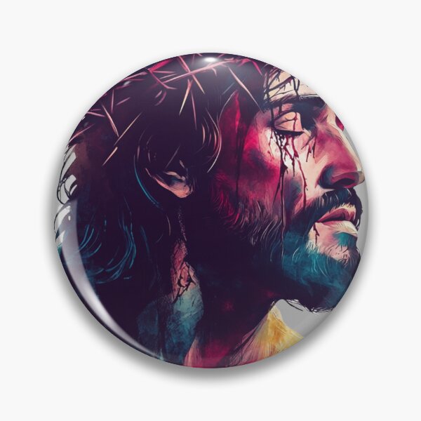 Item preview, Jesus Wearing Crown of Thornes Color designed and sold by GearGrafix.