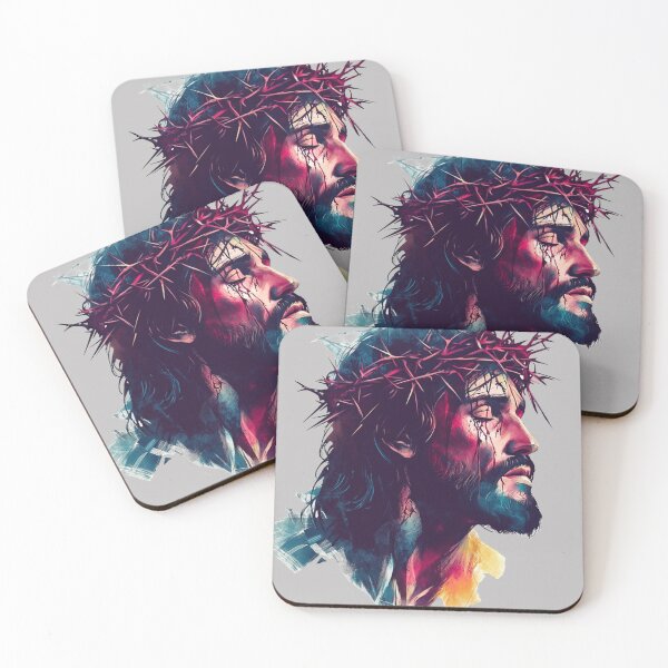 Item preview, Jesus Wearing Crown of Thornes Color designed and sold by GearGrafix.