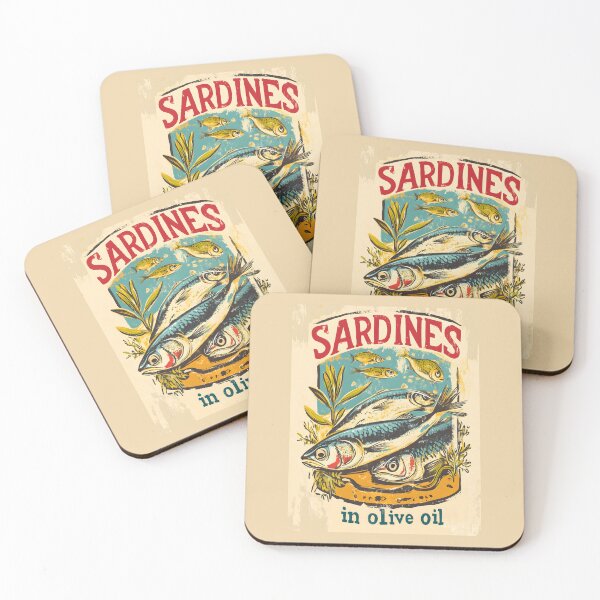 Item preview, A Vintage Poster - Sardines in olive oil designed and sold by GoodOldVintage.