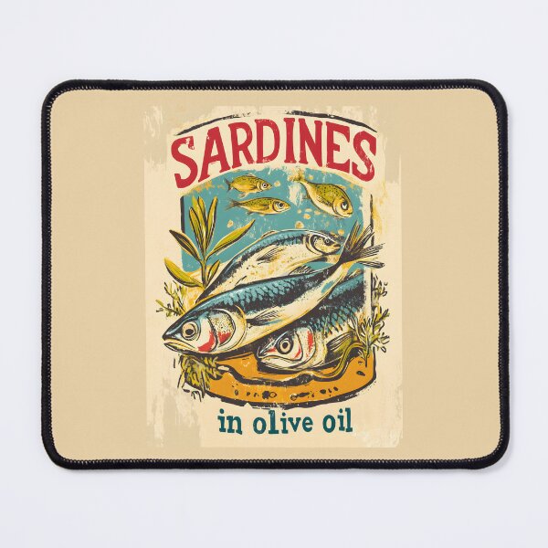 Item preview, A Vintage Poster - Sardines in olive oil designed and sold by GoodOldVintage.