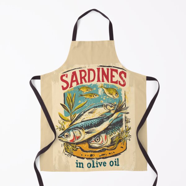 Item preview, A Vintage Poster - Sardines in olive oil designed and sold by GoodOldVintage.