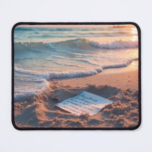 Item preview, Message in the Sand at Sunset designed and sold by Marimurmurprint.