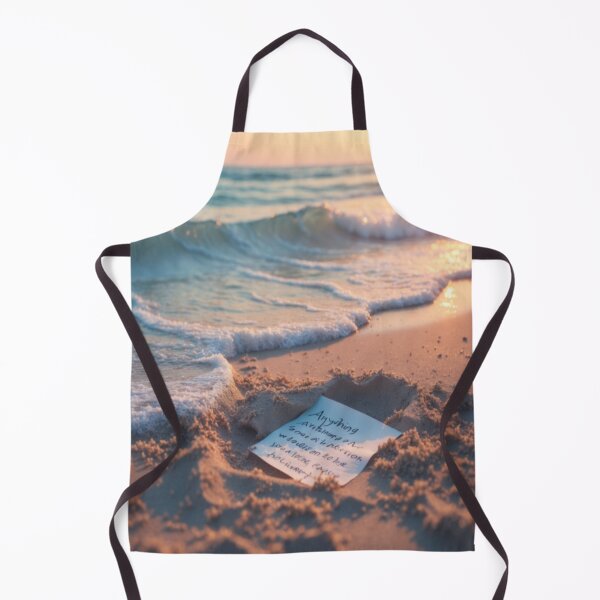 Item preview, Message in the Sand at Sunset designed and sold by Marimurmurprint.