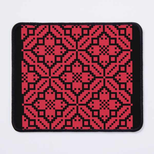 Item preview, تطريز فلسطيني، أقراص | Palestinian Tatreez, Discs, Black (Red Edition) designed and sold by Artivism | ارتيڤيزم.
