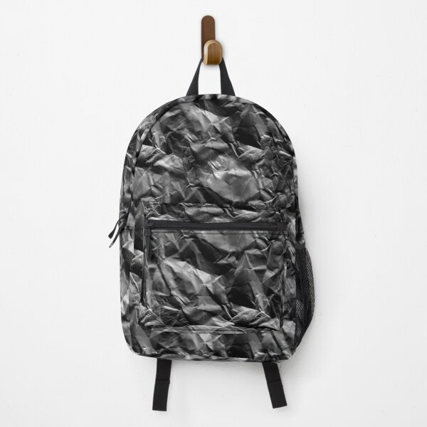 Item preview, Crumpled Rough Black Paper Surface Design designed and sold by PatternTitan.