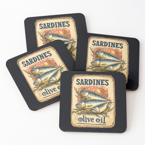 Item preview, A Vintage Poster - Sardines in olive oil designed and sold by GoodOldVintage.