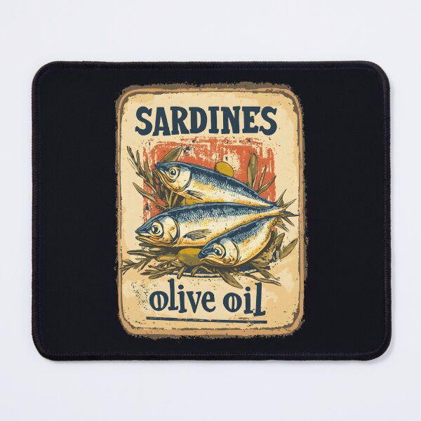 Item preview, A Vintage Poster - Sardines in olive oil designed and sold by GoodOldVintage.