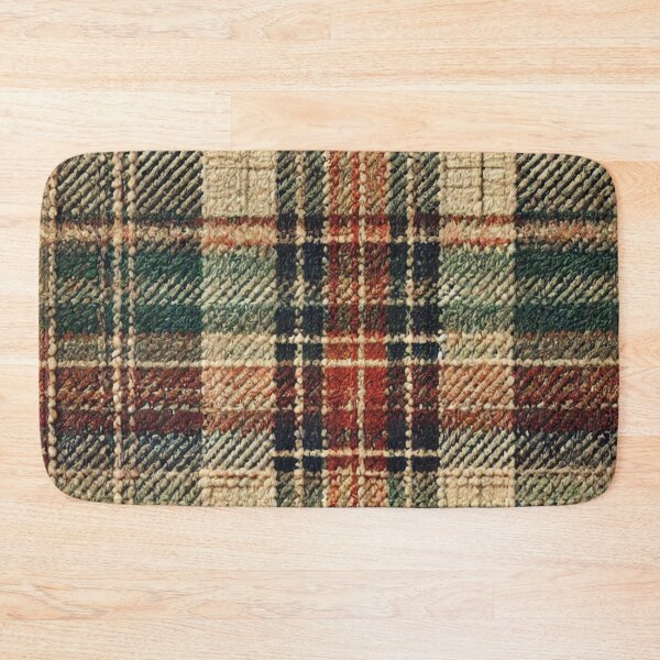 Item preview, Vintage Plaid Woolen Fabric designed and sold by Wiredart.