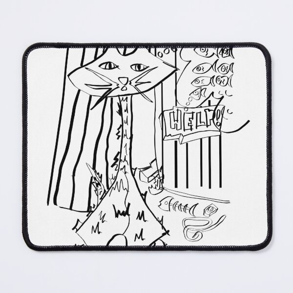 Item preview, Trashcan Cat Outline designed and sold by Ericmcgrew.